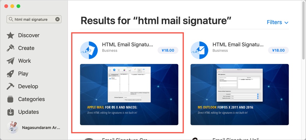 set up html signature in outlook for mac